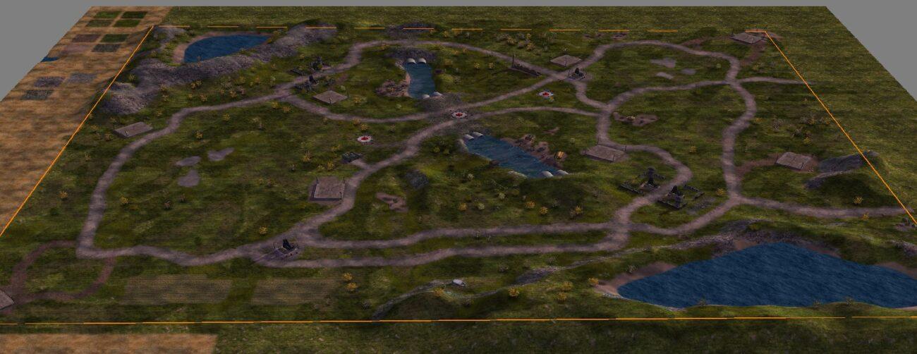 Карта Unity A ZH v3 для Command And Conquer Generals Zero Hour — изображение карты