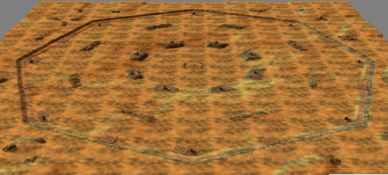 Карта Wastelands Dust v3 для Command And Conquer Generals Zero Hour — изображение карты